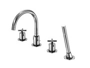 Steinberg Seria 250 bateria wannowa z zestawem prysznicowym 4-otworowa chrom (2502400) - możliwy odbiór Warszawa Steinberg