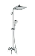 Hansgrohe Crometta 240 Komplet prysznicowy z deszczownicą Crometta E 240 1jet z baterią jednouchwytową (27284000) - możliwy odbiór Warszawa Hansgrohe