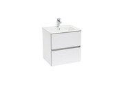 Roca Cube zestaw łazienkowy Unik z 2 szufladami 55 cm - biały połysk (A85119A806) - możliwy odbiór Warszawa Roca