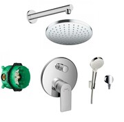 HANSGROHE Rebris E bateria, zestaw prysznicowy podtynkowy z deszczownicą vernis (72468000 + 01800180 + 26691400 (IN.000P033) - możliwy odbiór Warszawa Hansgrohe