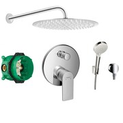 HANSGROHE Rebris E bateria, zestaw prysznicowy podtynkowy z deszczownicą Slim 30 (72468000 + 01800180 + 2669140 (IN.000P032) - możliwy odbiór Warszawa Hansgrohe