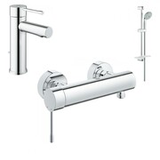 Grohe Essence New Zestaw baterii umywalkowa prysznicowa (32898001+33636001+27598001) chrom (IN.000B061) - możliwy odbiór Warszawa Grohe