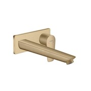Hansgrohe Talis E bateria umywalkowa montaż ścienny podtynkowy, wylewka 22,5 cm, element zewnętrzny, brąz szczotk (71734140) - możliwy odbiór Warszawa Hansgrohe