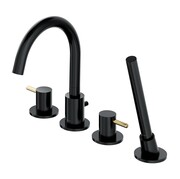 Omnires Y bateria wannowa 4-otworowa, czarny/złoty (Y1232BLGL) - możliwy odbiór Warszawa Omnires