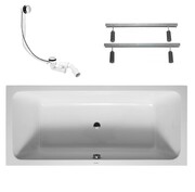 Duravit D-Code Wanna prostokątna 180 x 80 z nogami i syfonem biała (700101000000000 +790127000000000 +HC31M-N1 (IN.000W3180) - możliwy odbiór Warszawa Duravit