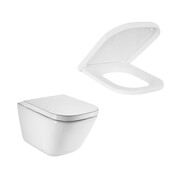 Roca Gap Miska WC wisząca 54 cm bezrantowa Clean Rim biała z deską wolnoopadającą (A34647L000+A80148 (A34647L000+A80148200U) - możliwy odbiór Warszawa Roca