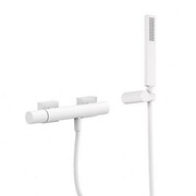 Tres Project bateria natryskowa natynkowa z zestawem punktowym kompletna biały matowy (21116701BM) - możliwy odbiór Warszawa Tres