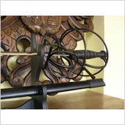 CZARNY RAPIER Z POCHWĄ KS-5918BK USA