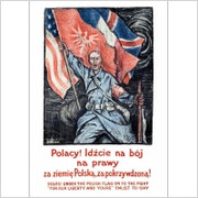 Plakat A3 - Polacy! Idźcie na bój na prawy za ziemię Polską 1920-017 Polska