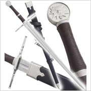 WIELKI MIECZ GERALTA INSPIROWANY WIEDŹMIN THE WITCHER Z POCHWĄ 9320 Płatnerze