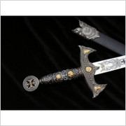 RYCERSKI MIECZ TEMPLARIUSZY Z POCHWĄ JT6136SU MEGA HIT Płatnerze