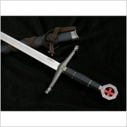 KRÓTKI MIECZ TEMPLARIUSZY DUŻY SZTYLET Z POCHWĄ TX1063-230A 58CM Specialreplicas