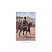 Plakat A3 Wojsko Polskie - Królestwo Polskie - Artylerya Konna Gwaryi Polska