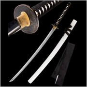 PROF MIECZ PRAWDZIWY HAMON KATANA TRENINGOWY STAL 1045 + STOJAK SW-9254 Specialreplicas