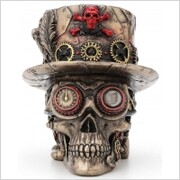 Steampunk Czaszka z Cylindrem WU77638A4 Veronese