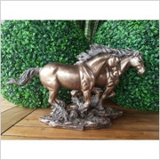 WYJĄTKOWA RZEŹBA - KONIE W GALOPIE- VERONESE (WU75251A4) Veronese