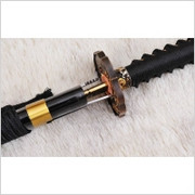 MIECZ SAMURAJSKI WAKIZASHI SHIHOZUMI DO TRENINGU, STAL WYSOKOWĘGLOWA 1095 i WARSTWOWANA I ŻELAZO, HARTOWANA GLINKĄ Z KOZUKA I KOGAI R902 Kuźnia mieczy samurajskich