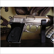 SREBRNY OFICERSKI PISTOLET WAFFEN-PPK (1277/NQ) Denix
