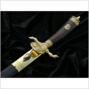 NIEMIECKI KORDZIK MYŚLIWSKI Z 1937 ROKU Z POCHWĄ IUS-D-203 Płatnerze