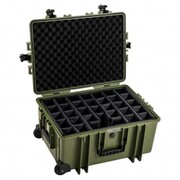 Walizka transportowa B&W outdoor.cases Typ 6800 RPD z przegrodami Zielona