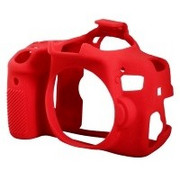 Osłona silikonowa easyCover do aparatów Canon EOS 750D czerwona