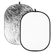 Blenda owalna biało srebrna Quadralite 120x90cm