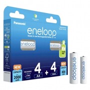 Akumulatory Panasonic ENELOOP 4x R6/AA 2000mAh + 4x R03/AAA 800mAh