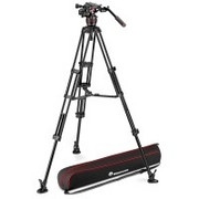 Manfrotto MVK608TWINMA - Statyw wideo Twin Alu z głowicą Nitrotech 608, środkowa rozpórka