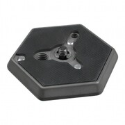 Manfrotto 130-14 - Płytka sześciokątna płaska z gwintem 1/4 cala - WYSYŁKA W 24H