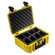 Walizka transportowa B&W outdoor.cases Typ 3000 RPD z przegrodami żółta - WYSYŁKA W 24H