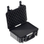 Walizka transportowa B&W outdoor.cases Typ 500 SI z gąbką Czarna - WYSYŁKA W 24H