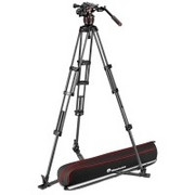 Manfrotto MVK608TWINGC - Statyw wideo Twin Carbon z głowicą Nitrotech 608, dolna rozpórka