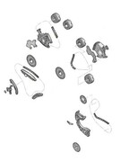 Rozrząd łańcuch rozrządu Audi A6 3.2 FSI AUK BKH BYU 06E109229F VVT