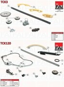 Rozrząd łańcuch rozrządu Alfa Romeo Spider 2.2 JTS TCK3 TCK120