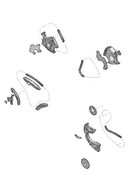 Rozrząd łańcuch rozrządu Audi A6 2.4 V6 BDW 06E109229F