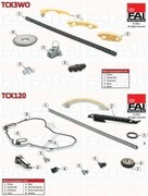 Łańcuch rozrządu rozrząd Opel Vectra B 2.0 2.2 DTI TCK103 TCK104