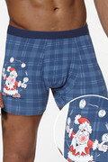 Bokserki MERRY CHRISTMAS - JUGGLER niebieskie Cornette