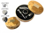 Zestaw do Wina w Okrągłym pudełku +GRAWER