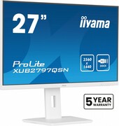 IIYAMA Monitor 27 cali XUB2797QSN-W2 IPS,QHD,USB-c Dock,HDMI,DP,PD-65W,2x2W, 4xUSB(3.2),300cd/m2,80M:1,sRGB:99%/5y/ IIYAMA