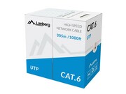 Lanberg Kabel UTP Kat.6 CU 305 m drut szary Lanberg