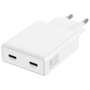 4smarts Ładowarka sieciowa PDPlug 65W GaN 2xUSB-C Biała 4smarts