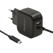 Qoltec Ładowarka sieciowa 17W | 5V | 3.4A | USB + USB typ C Qoltec