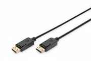Digitus Kabel połączeniowy DisplayPort z zatrzaskami 1080p 60Hz FHD Typ DP/DP M/M czarny 2m Digitus