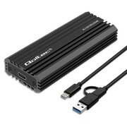 Qoltec Obudowa | kieszeń NV2270 na dysk M.2 SSD | SATA | NVMe | USB-C | 2TB Qoltec