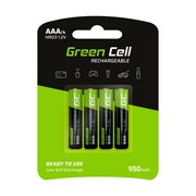 Green Cell Akumulatorki Paluszki 4x AAA HR03 950mAh Green Cell