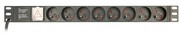 Gembird Listwa zasilająca rack (PDU), 8 gniazd FR, 1U, 16A, wtyk Schuko 3m Gembird