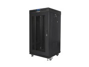 Lanberg Szafa stojąca 19 cali 22U 600x600 drzwi perforowane LCD (Flat pack) V2 czarna Lanberg