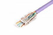 Digitus Wtyk RJ45 (8P8C) przelotowy, kat.6, nieekranowany, AWG 26-24, opakowanie 100 szt. Digitus