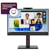 Lenovo Monitor 23.8 ThinkCentre Tiny-in-One 24 Gen 5 WLED with Webcam 12NAGAT1EU Lenovo