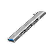 LogiLink Smukły HUB USB-C do 1x USB-A 3.0 3xUSB-A 2.0 LogiLink